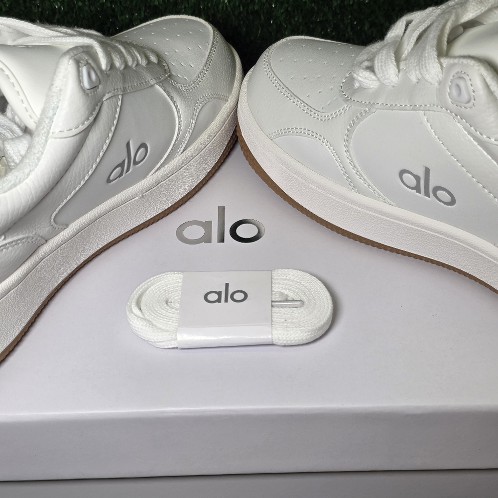 Alo White Recovery Mode Sneakers Women Brand New alo Shoes - Picture 9 of 10